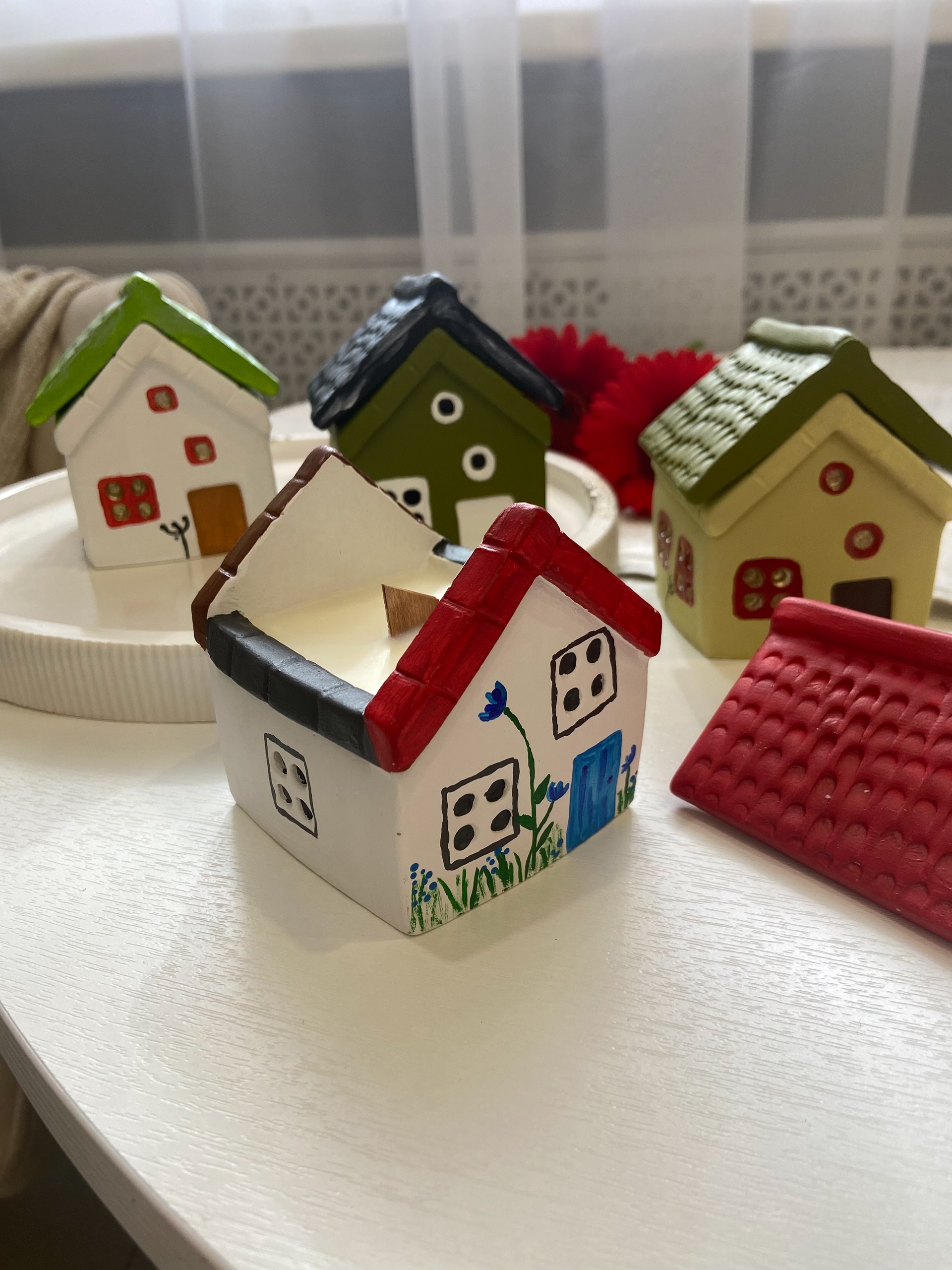 Подсвечник Домик со съемной крышей