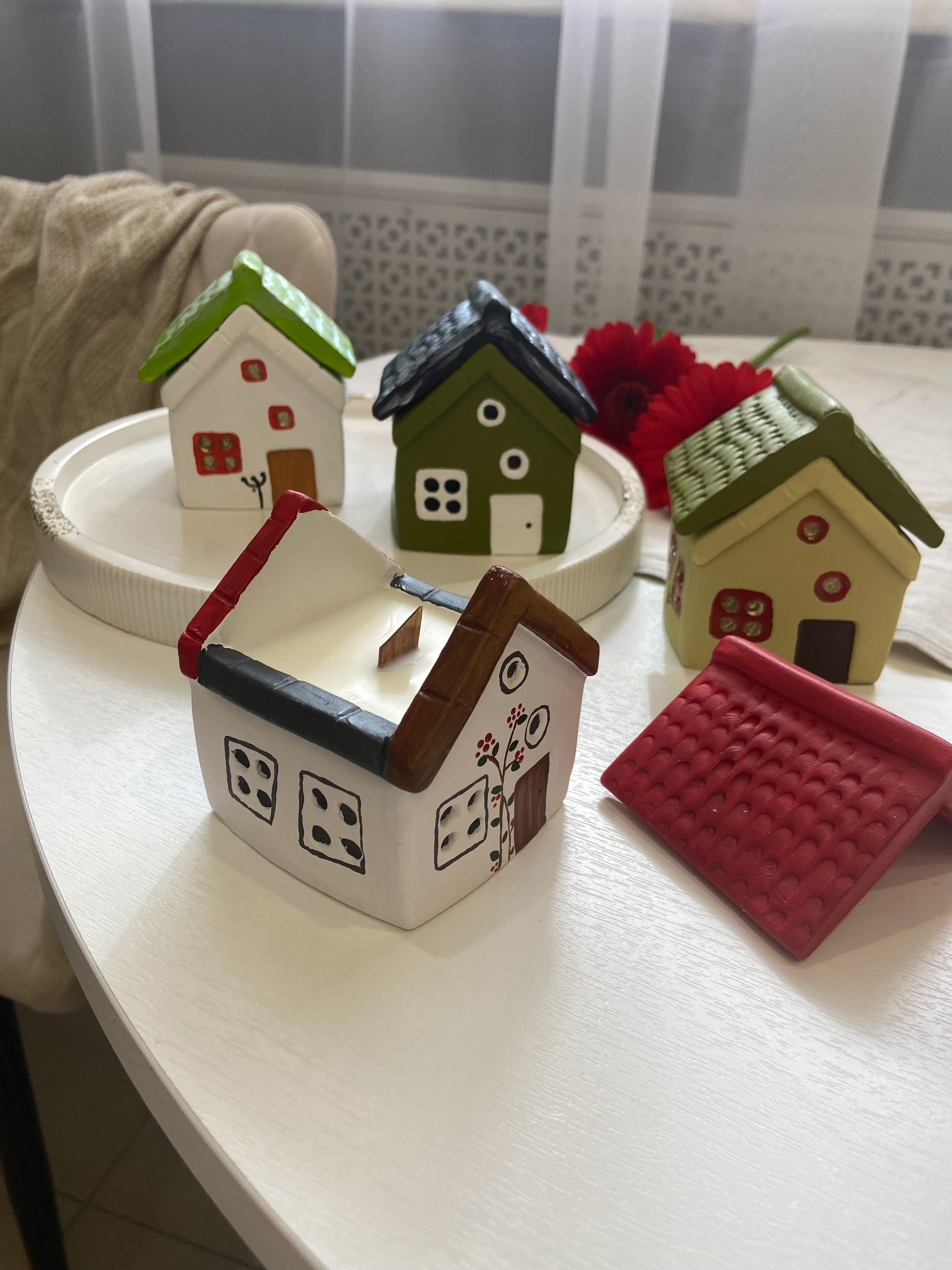 Подсвечник Домик со съемной крышей