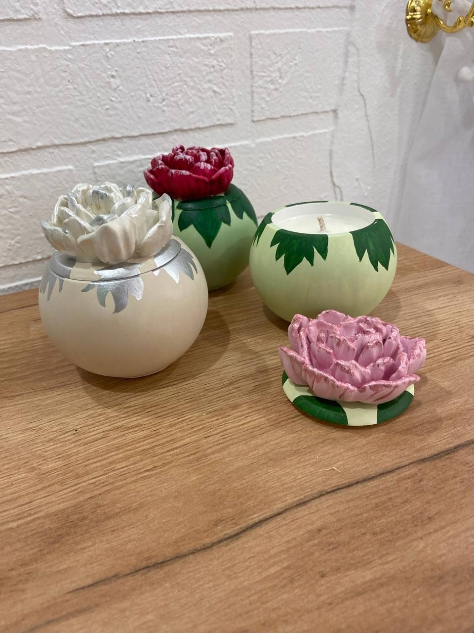 Подсвечники Гиацинт / Роза / Пион