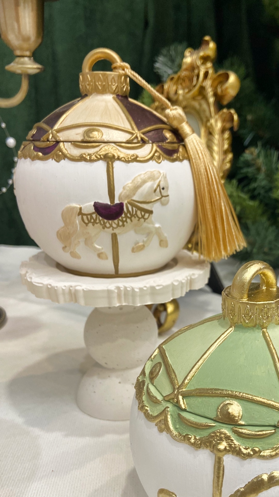 Подсвечник шар Карусель