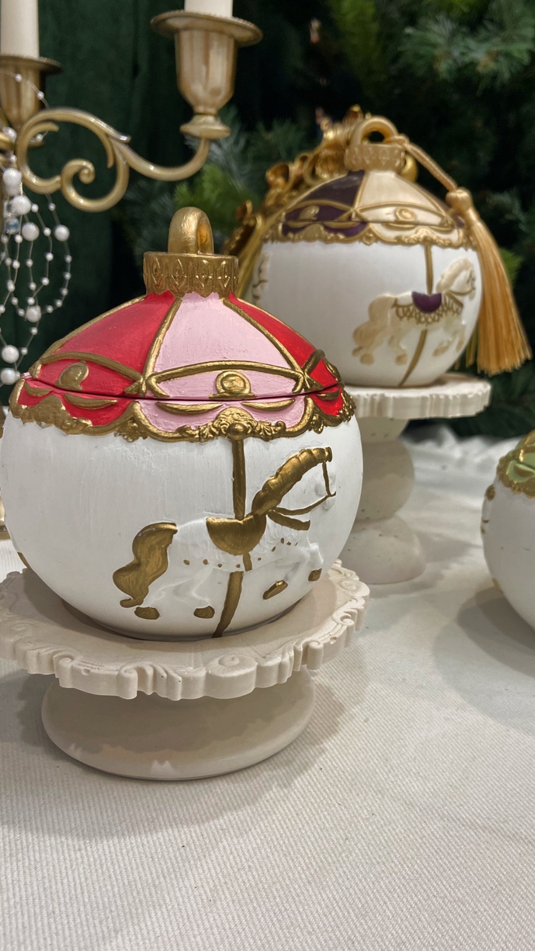 Подсвечник шар Карусель