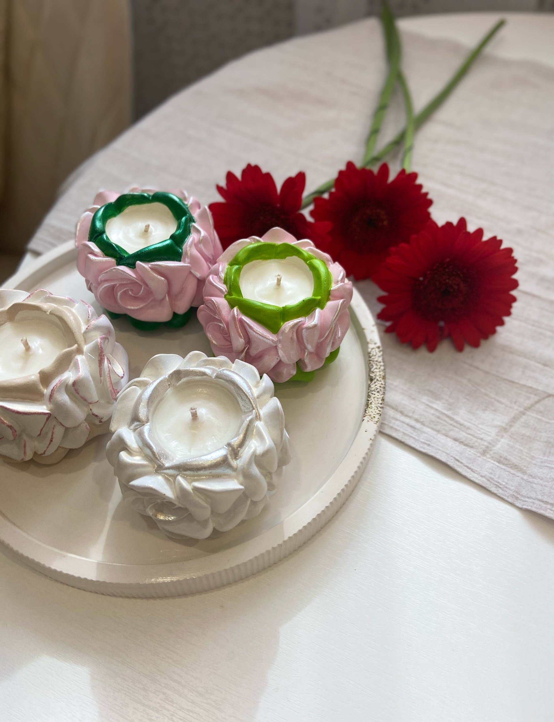 Подсвечник Розочка-венок
